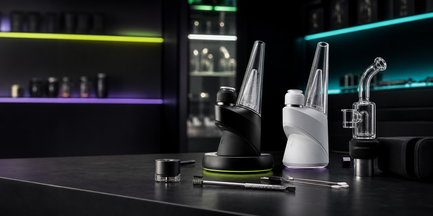 Dispositivos y accesorios premium de la linea Puffco en Jeazy